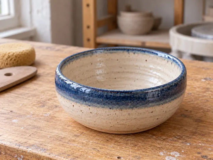Wheel-thrown bowl