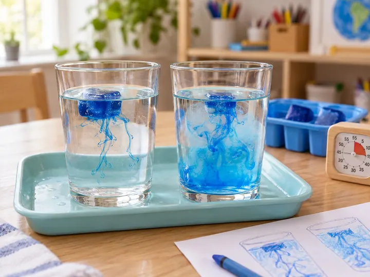Coloured ice currents